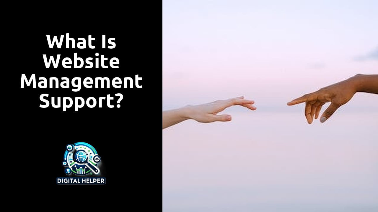 What is website management support?