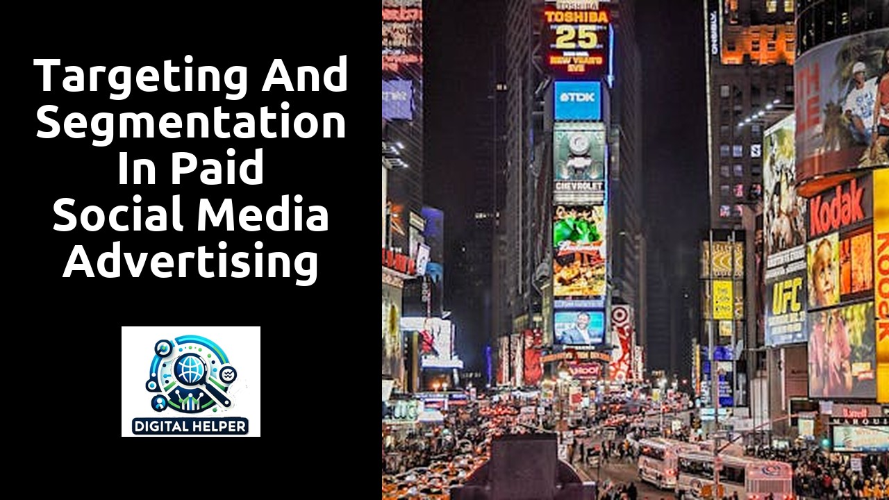 Targeting and Segmentation in Paid Social Media Advertising