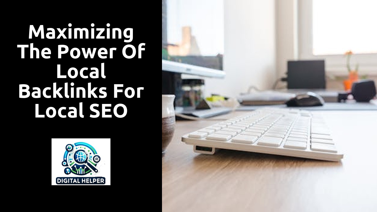 Maximizing the Power of Local Backlinks for Local SEO